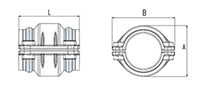 3 to 8 Inch (in) Nominal Diameter Aluminum Compressed Air Equal Unions - 2