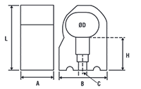 3 to 8 Inch (in) Nominal Diameter Aluminum Compressed Air Fixing Clips - 2