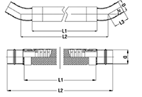 3 to 8 Inch (in) Nominal Diameter Aluminum Compressed Air Flexible Hose Lengths - 2