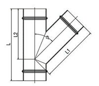 3 to 8 Inch (in) Nominal Diameter Aluminum Compressed Air Lateral Equal Tees - 2