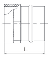 3 to 8 Inch (in) Nominal Diameter Aluminum Compressed Air Female Adapters - 2