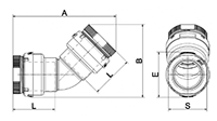 3/4 to 2-1/2 Inch (in) Nominal Diameter Aluminum Compressed Air Equal 45 Degree Elbows - 2