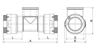 3/4 to 2-1/2 Inch (in) Nominal Diameter Aluminum Compressed Air Female Threaded Equal Tees - 2