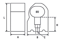 3/4 to 2-1/2 Inch (in) Nominal Diameter Aluminum Compressed Air Fixing Clips - 2