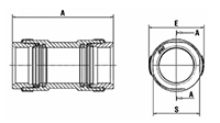 3/4 to 2-1/2 Inch (in) Nominal Diameter Aluminum Compressed Air Sliding Couplings - 2