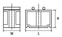 3/4 to 2-1/2 Inch (in) Nominal Diameter Aluminum Compressed Air Spacers for Fixing Clips - 2