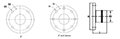 3 to 8 Inch (in) Nominal Diameter Compressed Air Aluminum Reducing Flanges - 2