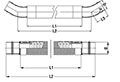 3 to 8 Inch (in) Nominal Diameter Aluminum Compressed Air Flexible Hose Lengths - 2