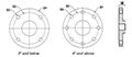 3 to 8 Inch (in) Nominal Diameter Compressed Air Aluminum Threaded Flanges - 2