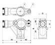 3/4 to 2-1/2 Inch (in) Nominal Diameter Aluminum Compressed Air Quick Reducing Brackets - 2