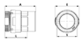 3/4 to 2-1/2 Inch (in) Nominal Diameter Aluminum Compressed Air Female Adapters - 2